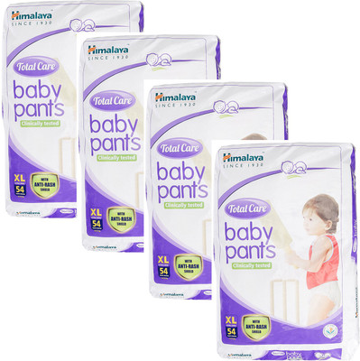 

Himalaya Total Care Extra Large Size Baby Pants Diapers (54 Count) set of 4 - XL(54 Pieces)
