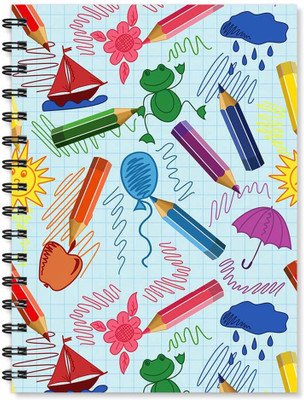 

100yellow A5 Notebook(Notebook | Printed Note book | Designer Wire Bound Ruled Paper Sheets Personal and Office Stationary Notebooks Diary-Ideal for Kids, Multicolor)