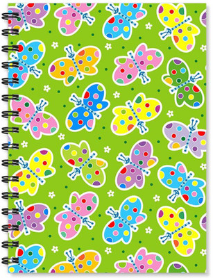 

100yellow A5 Notebook(Notebook | Butterfly Printed Note book | Designer Wire Bound Ruled Paper Sheets Personal and Office Stationary Notebooks Diary-Ideal for Kids, Multicolor)