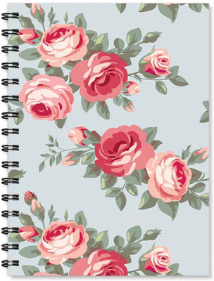 

100yellow A5 Notebook(Notebook | Flower Printed Note book | Designer Wire Bound Ruled Paper Sheets Personal and Office Stationary Notebooks Diary-1 Piece (170 Pages), Multicolor)