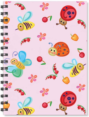 

100yellow A5 Notebook(Notebook | Butterfly Printed Note book | Designer Wire Bound Ruled Paper Sheets Personal and Office Stationary Notebooks Diary-Ideal for Kids, Multicolor)