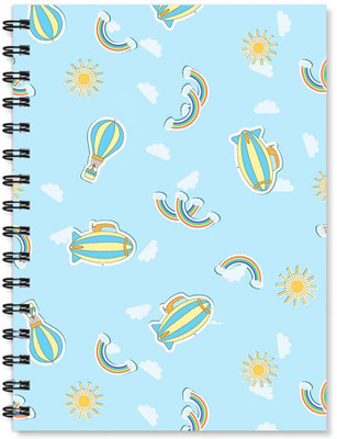 

100yellow A5 Notebook(Notebook | Printed Note book | Designer Wire Bound Ruled Paper Sheets Personal and Office Stationary Notebooks Diary-Ideal for Kids, Multicolor)