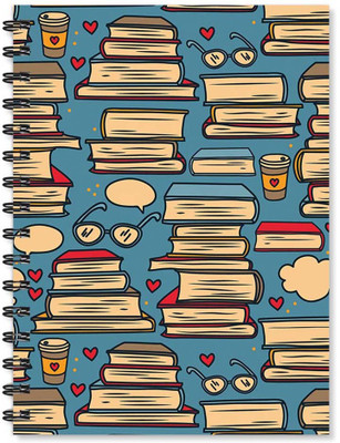 

100yellow A5 Notebook(Notebook | Printed Note book | Designer Wire Bound Ruled Paper Sheets Personal and Office Stationary Notebooks Diary-1 Piece (170 Pages, Blue), Multicolor)