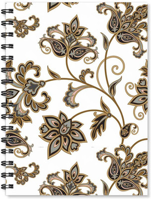 

100yellow A5 Notebook(Notebook | Floral Printed Note book | Designer Wire Bound Ruled Paper Sheets Personal and Office Stationary Notebooks Diary-1 Piece (170 Pages), Multicolor)