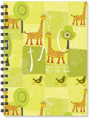 

100yellow A5 Notebook(Notebook | Giraffe Printed Note book | Designer Wire Bound Ruled Paper Sheets Personal and Office Stationary Notebooks Diary-Ideal for Kids(170 Pages, Multicolor), Multicolor)