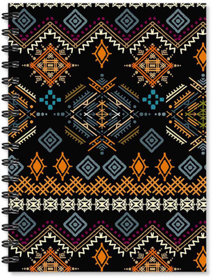 

100yellow A5 Notebook(Notebook | Printed Note book | Designer Wire Bound Ruled Paper Sheets Personal and Office Stationary Notebooks Diary-Ideal for Kids (170 Pages, Black), Multicolor)
