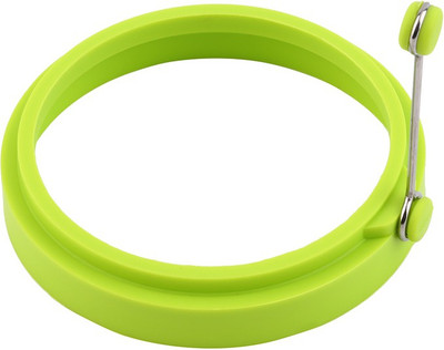 

Lagfly Nonstick High-grade Silicone Round Shape Egg Ring Omelets -Pancake Mold for Breakfast ,Sandwiches and More Silicone Egg Separator(Green, Pack of 1)