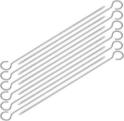 

Sukot 12 PCs BBQ Grill Charcoal Skewers Barbecue Skewers For Grill Kebab Roaster Size - 12 inch Rib Roaster Grill(Pack of 12)