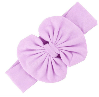 

GutarGoo Girls Big Bow Hairband Headband Stretch Wrap. Hair Band(Purple)