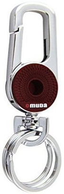 

kausal kf Omuda IMPORTED Hook Locking Double Rings Brownic Metal Key Chain