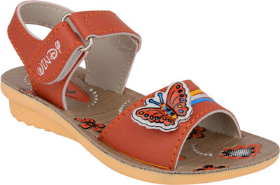 

WINDY Girls Velcro Flats(Orange