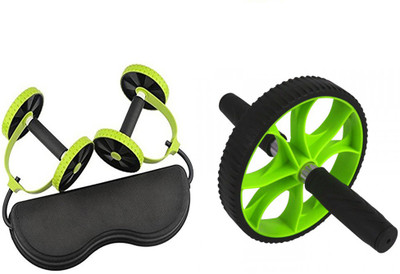 

Fitness Carnival Revoflex Xtreme Resistance Tube + Ab Wheel Exercise Wheel for Body Workout Combo Gym & Fitness Kit