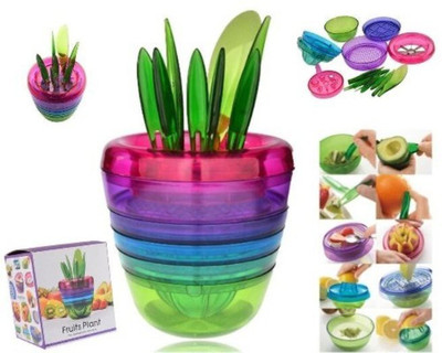 

Skywalk Fruits-Plant Multi Kitchen Tool Set (10 Tools In One Plant) Made In Japan Fruits-Plant Multi Kitchen Tool Set Multicolor Kitchen Tool Set(Multicolor)