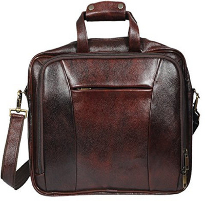 

O.K. International 15.6 inch Laptop Messenger Bag(Brown), Brown two-tone