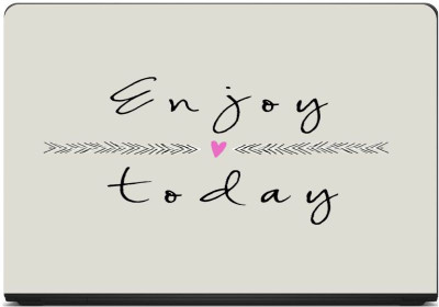 

Anweshas Printed on 3M Vinyl, Premium Quality, HD, UV Printed, Laminated, Bubble Free, Scratchproof, Washable, Easy to Install Laptop Skin/Sticker/Vinyl/Cover for 13.1, 13.3, 14.1, 14.4, 15.1, 15.6 inches (Enjoy Today) vinyl Laptop Decal 15.6