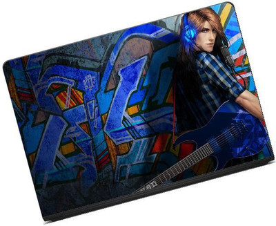 

Anweshas Printed on 3M Vinyl, Premium Quality, HD, UV Printed, Laminated, Bubble Free, Scratchproof, Washable, Easy to Install Laptop Skin/Sticker/Vinyl/Cover for 13.1, 13.3, 14.1, 14.4, 15.1, 15.6 inches (Guitar Graffiti) vinyl Laptop Decal 15.6