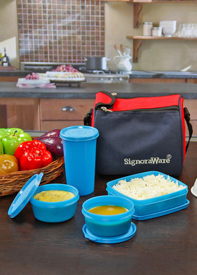 Signoraware 513 4 Containers Lunch Box(980 ml)
