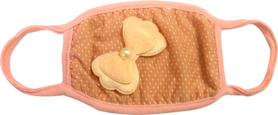 

Blinkin anit dust pollution mask for girls / women (brown-pink) Mask
