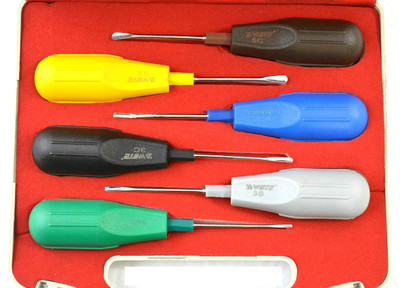 

SS White Dental Luxator Set (Nylon) Plastic Handle, Autoclavable Of 6 Pcs -SS WHITE Medical Equipment Combo