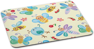 

100yellow Mouse pad | Butterfly Printed Mouse Pad Designer High Quality Anti Skid Mouse Pad Mousepad(Multicolor)