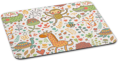 

100yellow Mouse pad | Animal Printed Mouse Pad | Designer High Quality Black Think Anti Skid Mouse Pad For Desktop and Laptop Computer- Ideal For Kids Mousepad(Multicolor)