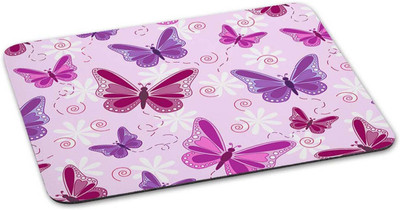 

100yellow Mouse pad | Butterfly Printed Mouse Pad | Designer High Quality Black Think Anti Skid Mouse Pad For Desktop and Laptop Computer- Ideal For Kids Mousepad(Multicolor)