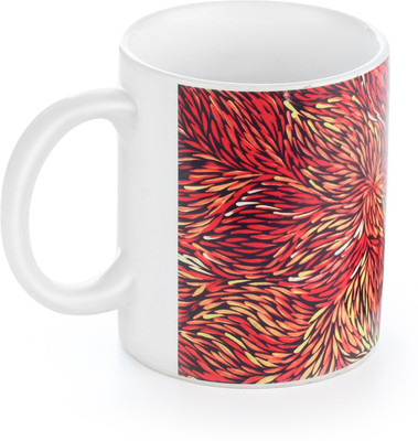 gifts & souvenir MUG WITH COASTER Ceramic Mug(300 ml), Red