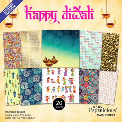 

craftsneed Designer Printed 6x6 Multipurpose Paper(Set of 1, Multicolor)