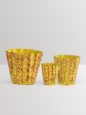 

Height Of Designs Plant Container Set(Pack of 3, Metal)