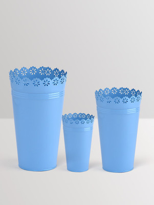 

Height Of Designs Plant Container Set(Pack of 3, Metal)