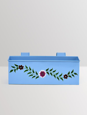 

Height Of Designs Plant Container(Metal, External Height - Planter 1 - 5 cm), Blue