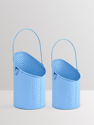 

Height Of Designs Plant Container Set(Pack of 2, Metal)