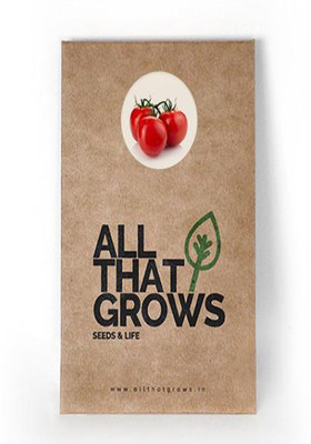 

AllThatGrows Tomato Seeds, Oval Shape Plum Tomatoes Plant Seeds Pack Of 100 Seeds Seed(100 per packet)