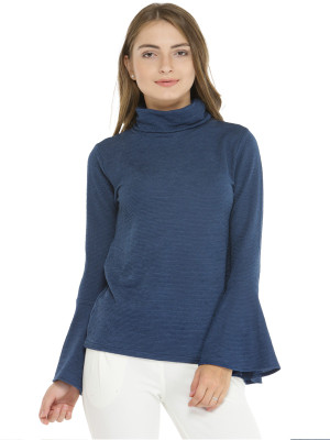 ZIMA LETO Round Neck Solid Women Pullover