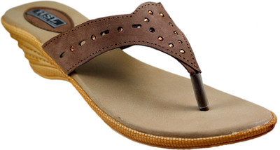

HEROSHOELINE Women Brown Wedges