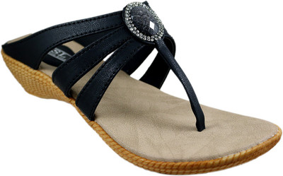 

HEROSHOELINE Women Black Wedges