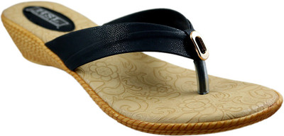 

HEROSHOELINE Women Black Wedges