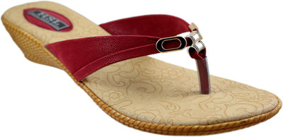 

HEROSHOELINE Women Red Wedges