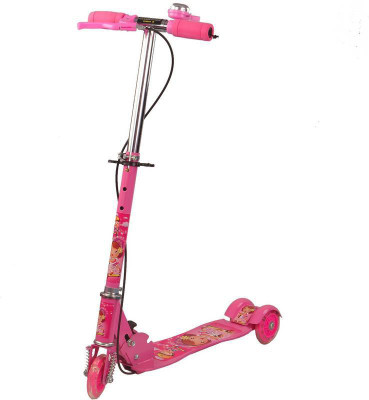 

Nightstar Kids Foldable 3 Wheel Scooter Cycle (Bell) Mannual Scooter(Pink)
