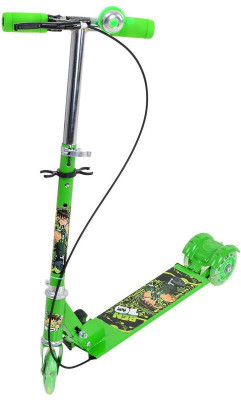

Nightstar Kids Foldable 3 Wheel Scooter Cycle (Bell) Mannual Scooter(Green)