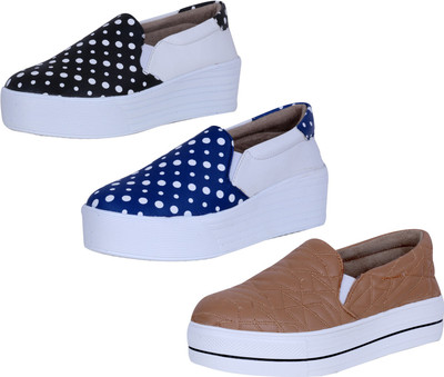

IndiWeaves Slip On Sneakers For Women(Multicolor