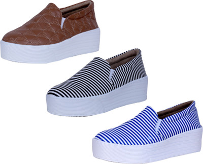 

IndiWeaves Slip On Sneakers For Women(Multicolor