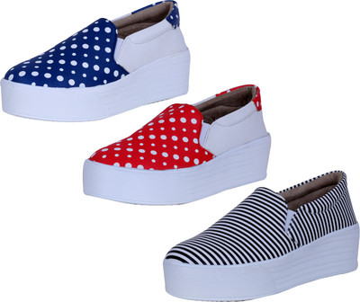 

IndiWeaves Slip On Sneakers For Women(Multicolor