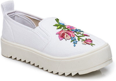 

Scentra Slip On Sneakers For Women(White
