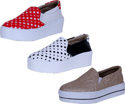 

IndiWeaves Slip On Sneakers For Women(Multicolor