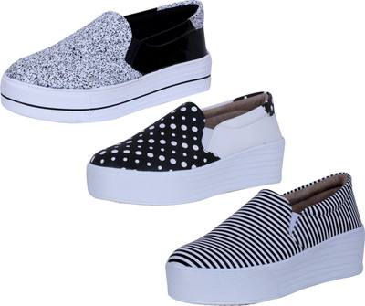 

IndiWeaves Slip On Sneakers For Women(Multicolor