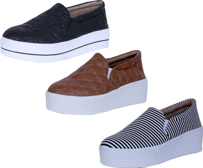

IndiWeaves Slip On Sneakers For Women(Multicolor