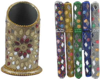 

Unique Indian Crafts Decorative Showpiece - 7 cm(Porcelain, Multicolor)