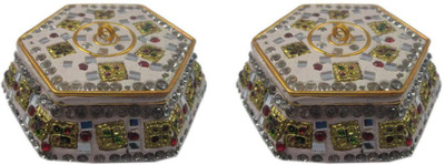 

Unique Indian Crafts Decorative Showpiece - 7 cm(Porcelain, Multicolor)