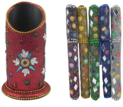 

Unique Indian Crafts Decorative Showpiece - 7 cm(Porcelain, Multicolor)
